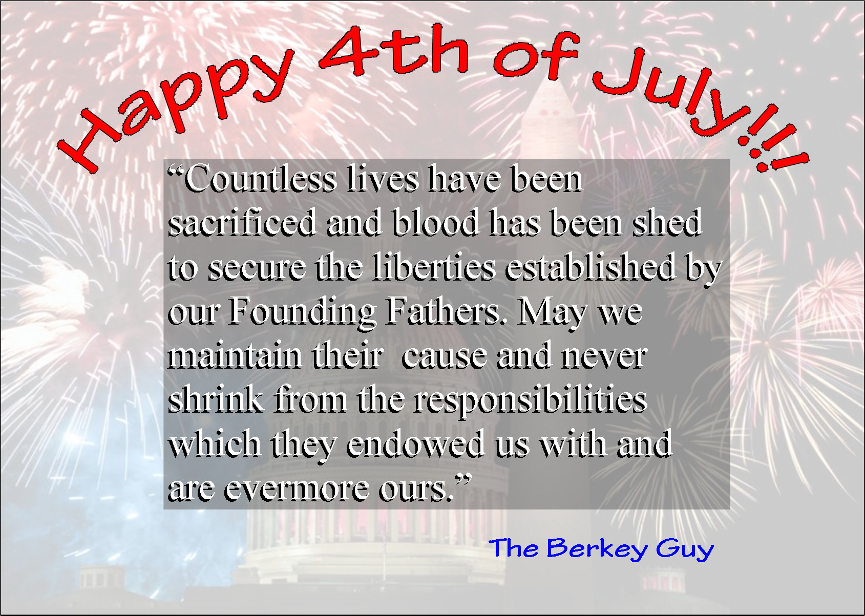 Happy American Independence Day!!!