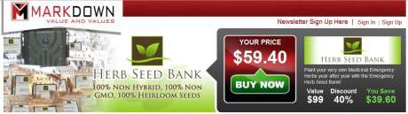Markdown.com: Herb Seed Bank Deal today through Jan. 30...or while supplies last!