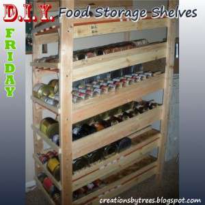 Image of DIY Food Storage Rotation Shelves customized by David SafeWater at LPC Survival, Ltd.