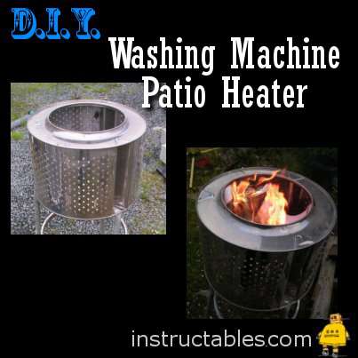 DIY Washing Machine Patio Heater